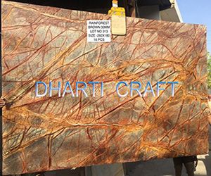 Rainforest Brown Marble Tiles Manufacturer India