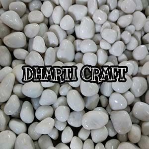 White pebbles for Garden Polished